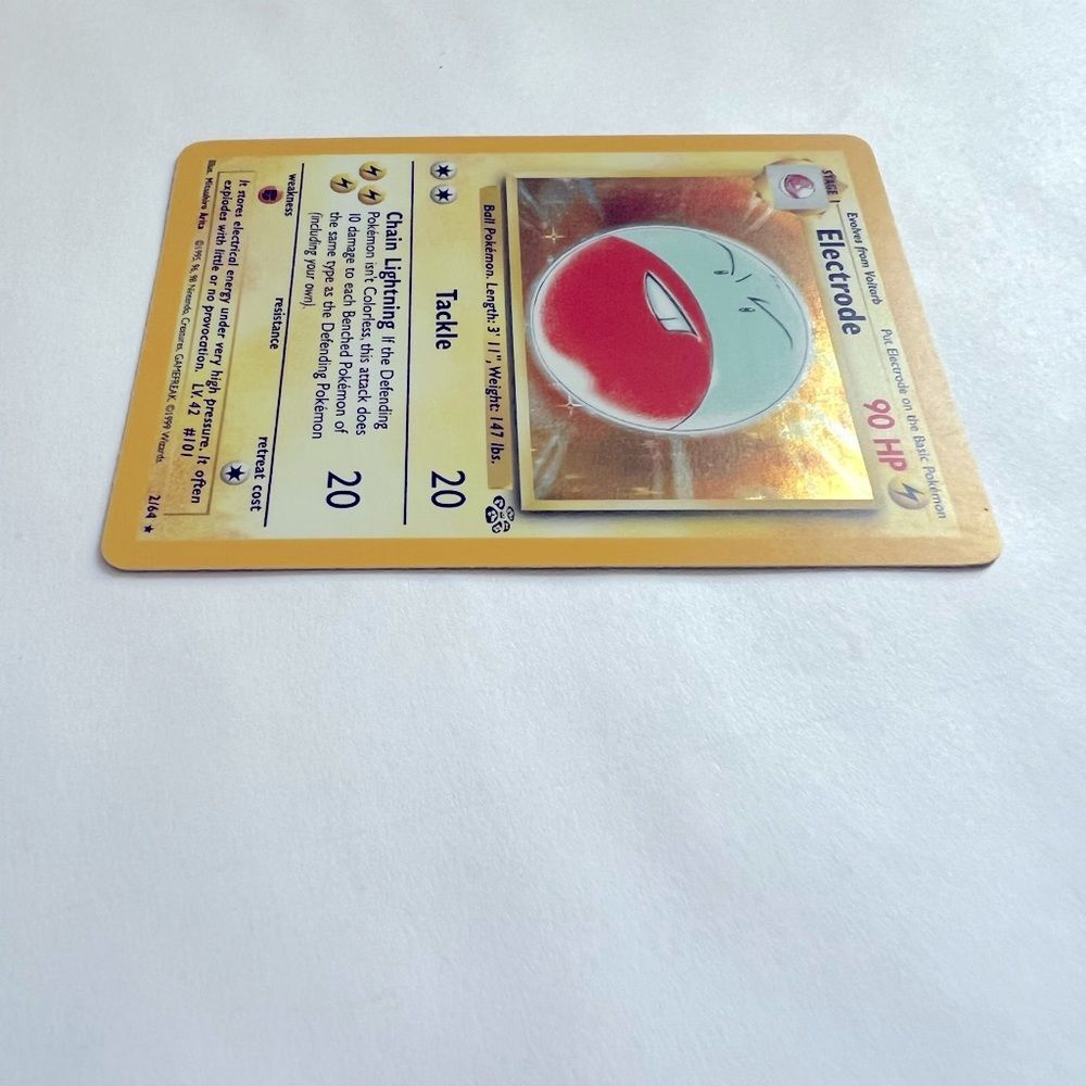 Vintage Pokemon Halo Electrode #2/64 Gamefreak 1999 Wizards Card - Picture 6 of 8